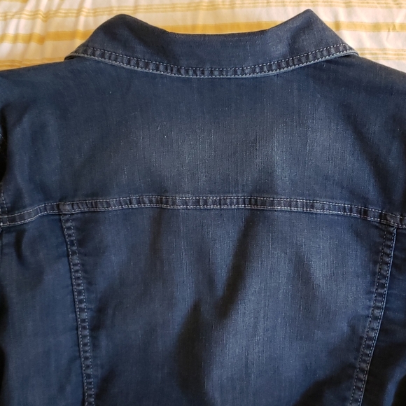 Chico's Platinum Denim Jacket - Picture 7 of 8